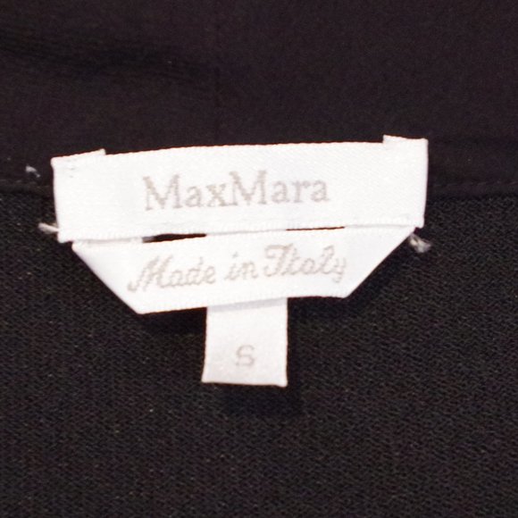 Max Mara Relaxed Fit Knit Top w/Chiffon Collar- Sz. Sm - Picture 2 of 4